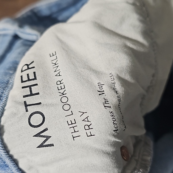 Mother Distressed Looker Frayed Ankle Jeans Size 28 - Picture 4 of 8